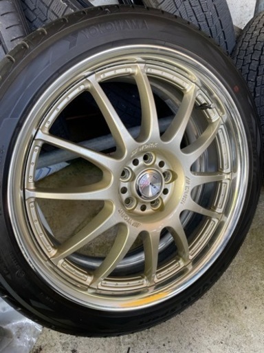 work xsa 02c ゴールド  225/40/18 7.5j＋55