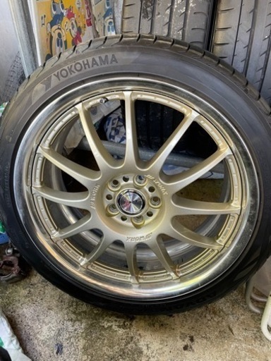 work xsa 02c ゴールド  225/40/18 7.5j＋55