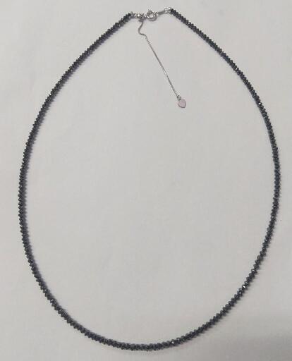22.0cts 天然ブラックダイヤモンドネックレス