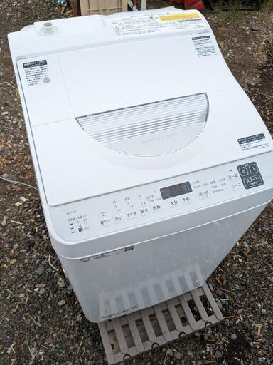 市内配送設置無料！　シャープ 洗濯乾燥機 ES-TX5E　2021年製　縦型 乾燥機能付き洗濯機 SHARP