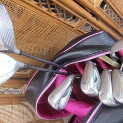 PRGR SWEEP M-10 CT-10 レディースハーフセット８本 キャディバッグ付き M-30 HKP-30 プロギアレディースゴルフ 札幌市北区屯田の画像