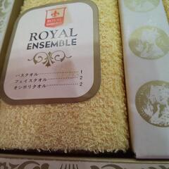 黄色の タオルセット 箱入りの画像