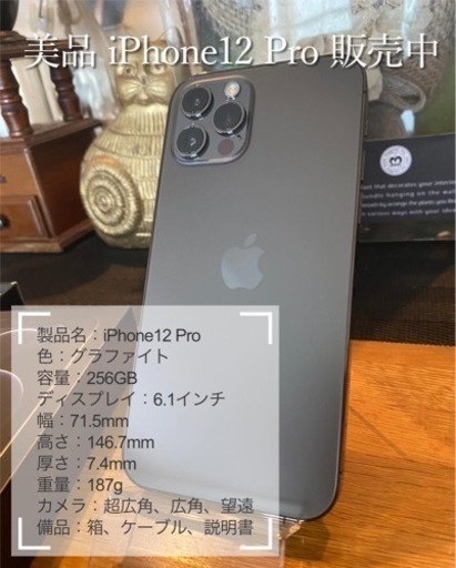iPhone 12 Pro 256GB グラファイト　SIMフリー