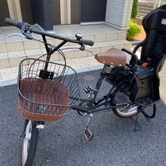 非電動子供乗せ自転車　リヤチャイルドシート付き