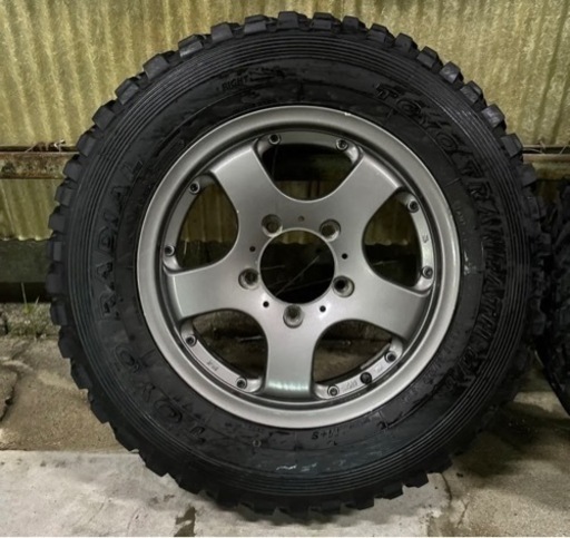 成約済み　ジムニー　JB23 社外　ホイール　マッドタイヤ　195R16C