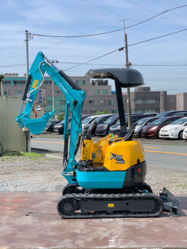 クボタ　ミニ ユンボ　U-15 倍速付き　操作パターン切り替え可能 ブレーカー配管 1204時間 キャタ幅調整付き　1.5tクラス　下取りOK