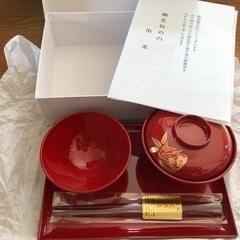 未使用品!! お食い初め(100日目)の食器
