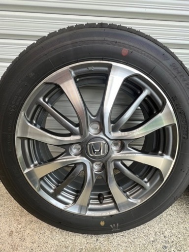 N-BOXカスタム純正アルミホイール4本セット　タイヤ付き　155/65R14