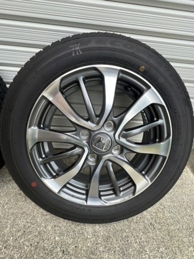 N-BOXカスタム純正アルミホイール4本セット　タイヤ付き　155/65R14