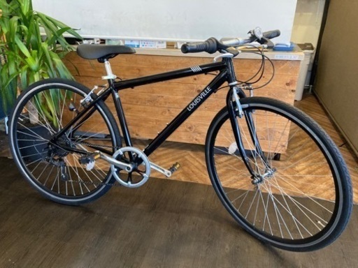 【チェーン新品！】6段変速　700×28c クロスバイク　ブラック