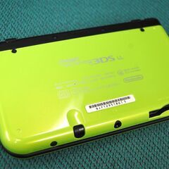 動作品 任天堂 Newニンテンドー3DS LL ゲーム機本体のみ ライム×ブラック RED-001 nintendo 札幌市 清田区 平岡の画像