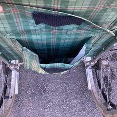 【BY REUSE 霧島国分新町店 出張買取•見積完全無料¥0】車椅子　緑チェックの画像