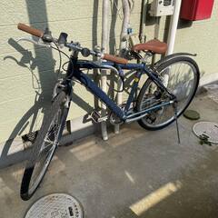 自転車・クロスバイク・アイアンブルー・状態良