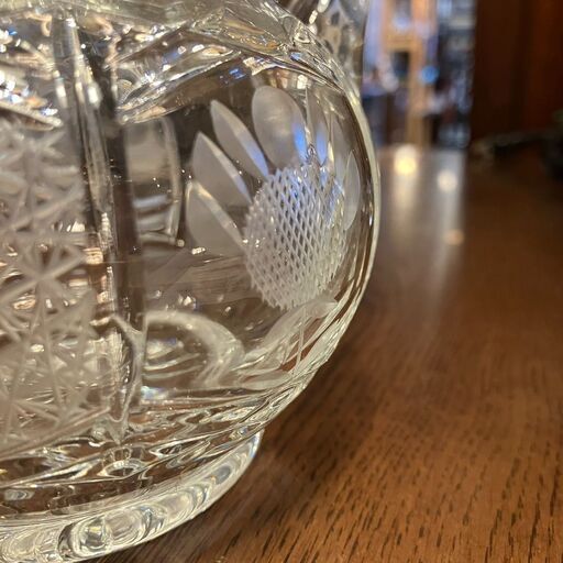 BOHEMIA ボヘミア デカンタ デキャンタ フラワーアート クリスタル