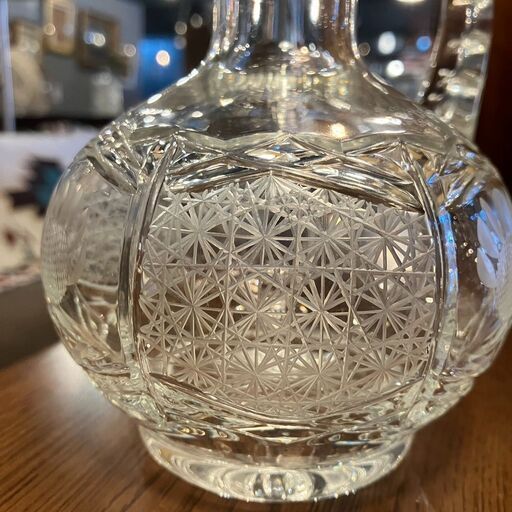 BOHEMIA ボヘミア デカンタ デキャンタ フラワーアート クリスタル