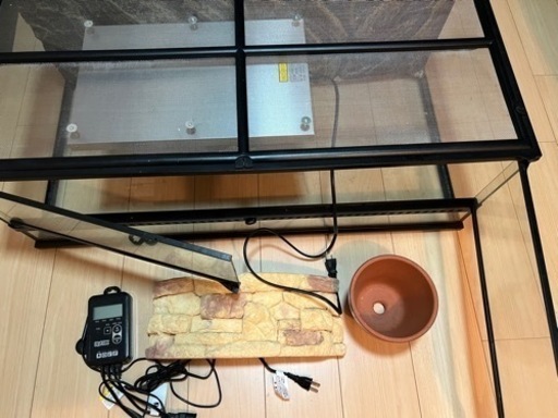 決まりました。ケージセット ケージ、暖突、タイマーサーモ等