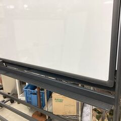 中古　良品　自立式　ホワイトボード　両面　無地　ブラック枠　脚付　キャスター付　1800×900　 愛知　岐阜　三重　一宮市　グッドプライス一宮の画像
