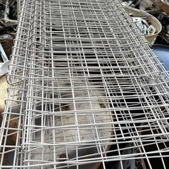 ４枚スチールフェンス白　の画像