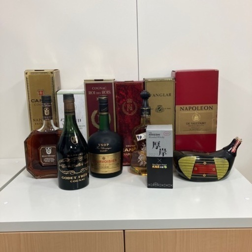 お酒12本セットまとめ売り 国産 洋酒 ウイスキー ブランデー 厚岸 ナポレオン ゴデ フレール