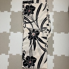 レディース 浴衣 白 花柄 Mサイズ 試着のみ 作り帯セット★の画像
