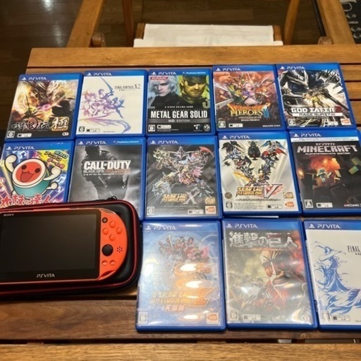 再投稿★☆値下げ★☆psvita とソフト１３個のセットです。