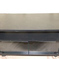 【紋別市発】小型テレビ台　ハヤミ工産　20V～28V型対応テレビ台 TV-SP640　幅64.4 × 奥行29.6 × 高さ37.7cm　ブラック　小型家具　中古品の画像