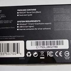 roccat burst core mouse マウスの画像