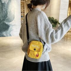 ミニポシェット かわいい お財布バッグ  斜め掛けバッグ  クラッチ ミニバッグ 帆布トートバック コンパクト  リュック斜め掛けバッグ女性用バッグ新型学生清ちゃん初心者がショルダーバッグを持つ 通学の画像