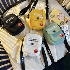 ミニポシェット かわいい お財布バッグ  斜め掛けバッグ  クラッチ ミニバッグ 帆布トートバック コンパクト  リュック斜め掛けバッグ女性用バッグ新型学生清ちゃん初心者がショルダーバッグを持つ 通学の画像