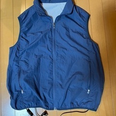 美品☆空調服　ベスト　メンズMサイズ　ネイビーの画像
