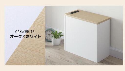 【中古】収納ボックス 収納ケース 壁面 収納 ボックス 小物 小さめ 薄型 隙間 コンセント付 スリム 配線 整理 すっきり 配線隠し タップ 充電器 モデム フタ付き