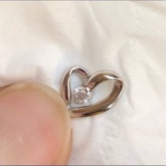 silverダイヤモンドネックレストップの画像