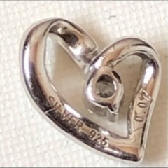silverダイヤモンドネックレストップの画像