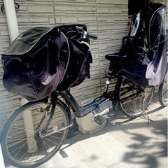 【最安値電動自転車レンタル】子供乗せ二つ付き、子供乗せ一人付き