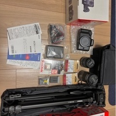 Canon kiss m ダブルズームキットとカメラ道具のセット