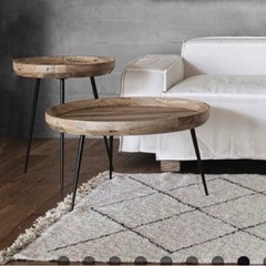 ☆WTWダブルティー☆マンゴーウッドラウンドコーヒーテーブル☆ ☆WTWダブルティー☆マンゴーウッドラウンドコーヒーテーブル☆