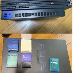 プレステ２本体(SCPH-30000)、コントローラ2個、ジョイ...
