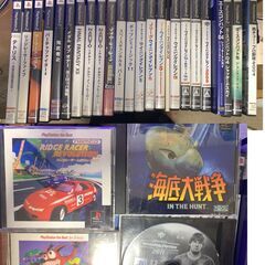 プレステ２本体(SCPH-30000)、コントローラ2個、ジョイスティック、メモリーカード、ウィイレ他ソフト多数 の画像