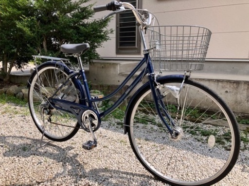 481、ママチャリ27インチブルー