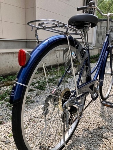 481、ママチャリ27インチブルー