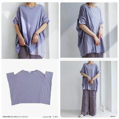 antiqua(アンティカ)☆フリーサイズ☆変形半袖Tシャツ  ...