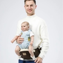 【試着のみ美品】ヒップシート　ブラウン　男女兼用