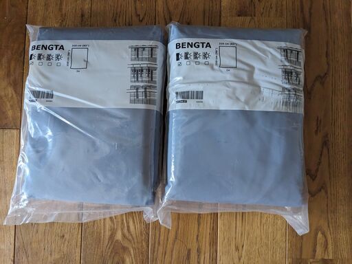 IKEA　BENGTA ベングタ 遮光カーテン, ブルー, 210x250 cm