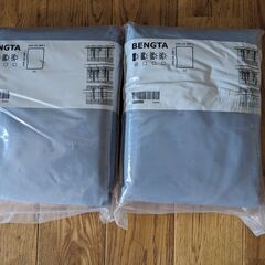 IKEA　BENGTA ベングタ 遮光カーテン, ブルー, 210x250 cmの画像