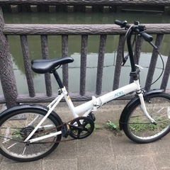 【キャンセルの為！！再募集！！！】 ※写真のチェーン劣化の為無し※ADEL 折りたたみ自転車の画像