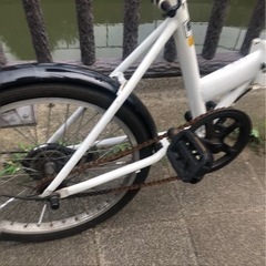 【キャンセルの為！！再募集！！！】 ※写真のチェーン劣化の為無し※ADEL 折りたたみ自転車の画像
