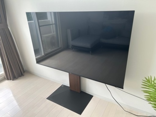 【美品】ハイセンス75A6G \u0026WALLテレビスタンドV3ウォールナット