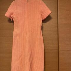 手作り 夏色　ピンク　ワンピース