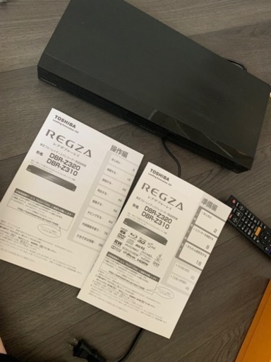 ［お譲り先決定済］東芝レグザ　Blu-rayレコーダー
