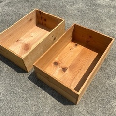 ワイン用木箱　2個セット　中古　処分品